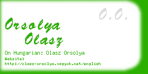 orsolya olasz business card